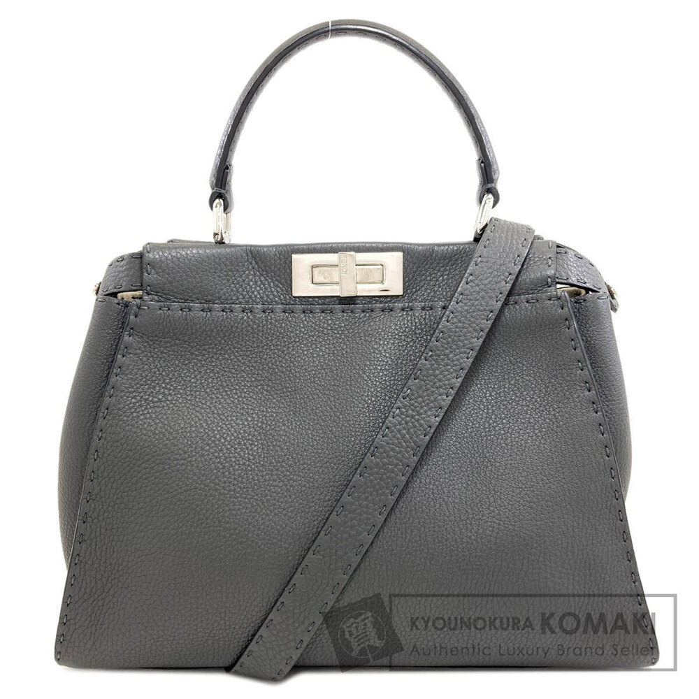 Fendi Peekaboo Selleria Handbag Calfskin